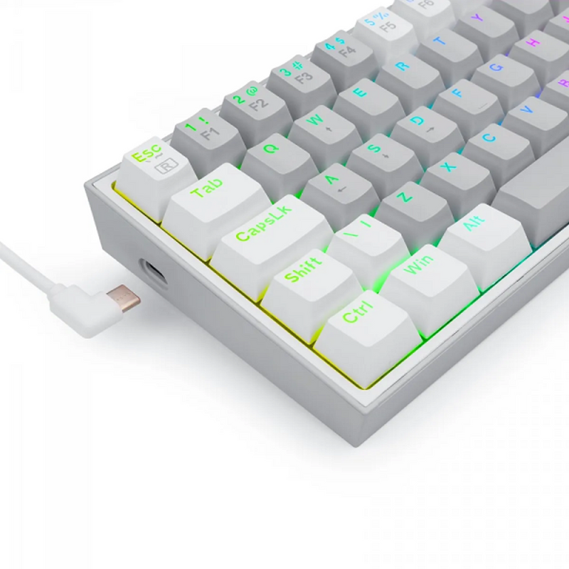 Redragon K617 Fizz 60% RGB Red Switches (Gray/White) Maroc Prix