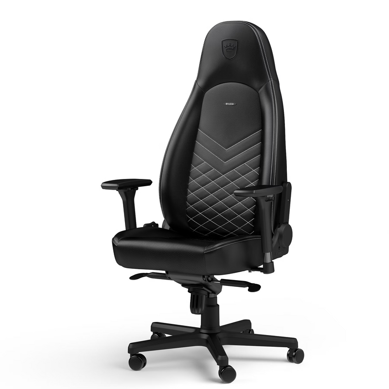 Noblechairs ICON Black/Platinum White Maroc Prix