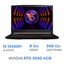 MSI GF63 12UC THIN i5-12450H/8GB/512GB SSD/RTX3050 4GB/15.6'' 144Hz Prix Maroc