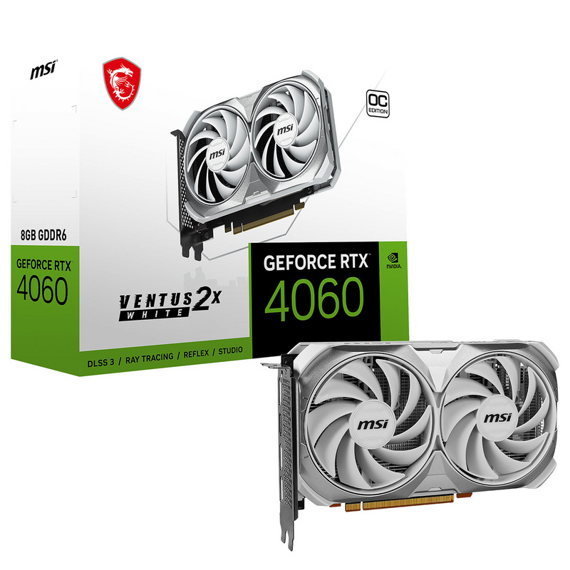 MSI GeForce RTX 4060 VENTUS 2X WHITE 8G OC