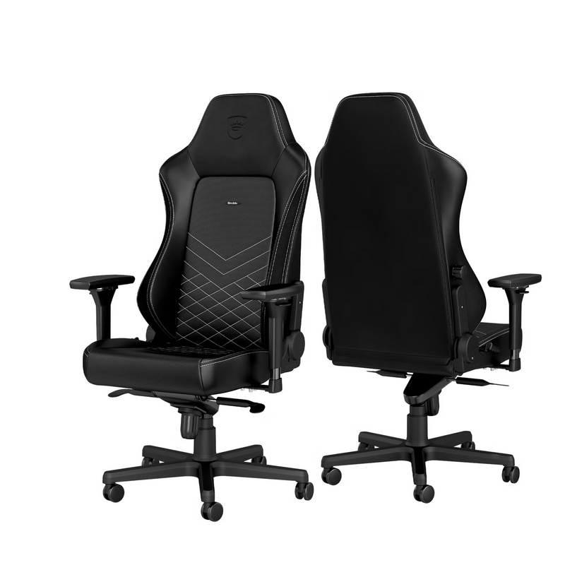 Noblechairs HERO Black/Platinum White Prix Maroc 