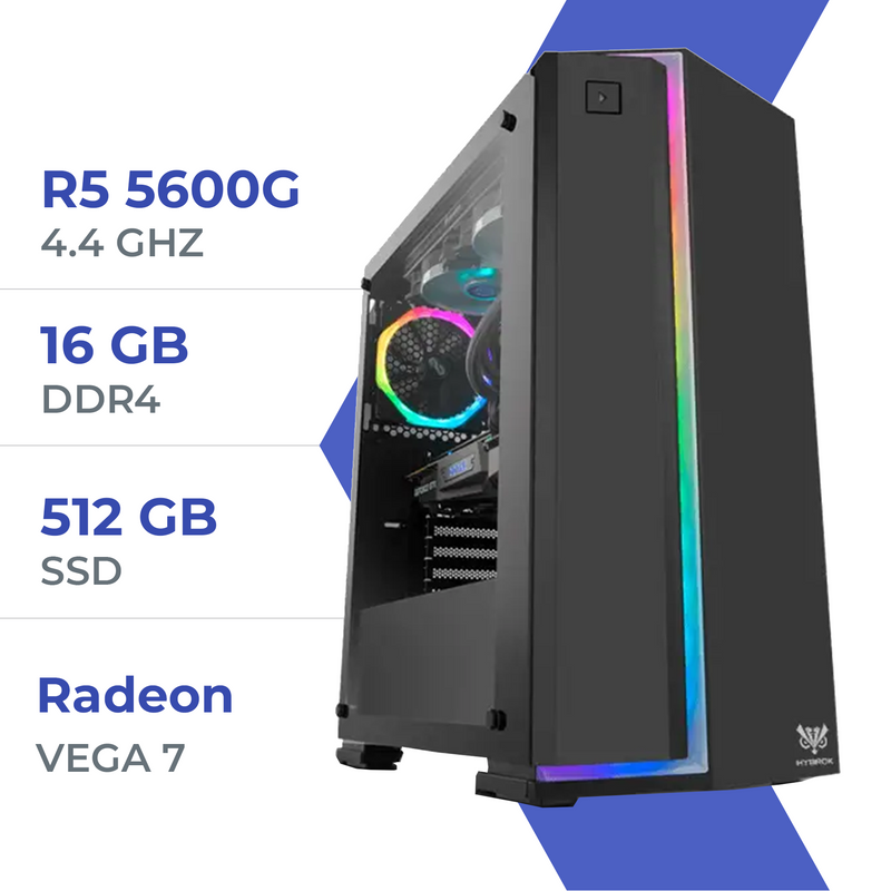 PC Gamer Techspace Ryzen 5 5600G/16GB/512GB SSD/Radeon Vega7