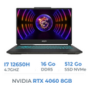 MSI Cyborg 15 A12VF-033XES i7-12650H/16GB/512GB SSD/RTX4060 8GB/15.6'' 144Hz IPS Prix Maroc