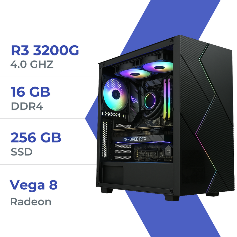 PC Gamer Techspace Ryzen 3 3200G/16GB/256GB SSD/Radeon Vega 8