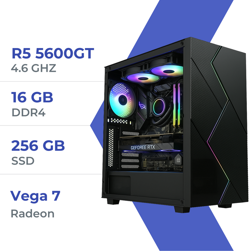 PC Gamer Techspace Ryzen 5 5600GT/256GB SSD/16GB/Radeon Vega7