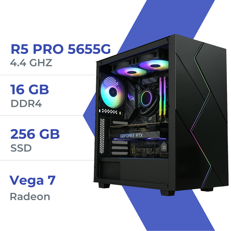 PC Gamer Techspace Ryzen 5 PRO 5655G/16GB/256GB SSD/Radeon Vega7