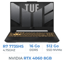 ASUS TUF GAMING F17-TUF707NV AMD Ryzen 7 7735HS/16GB/512GB SSD/RTX4060 8GB/17.3'' 144Hz Prix Maroc