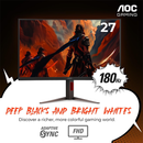 AOC C27G4H 27" 180Hz 0.5ms FHD casa