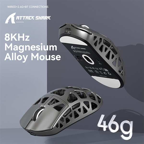 ATTACK SHARK R3 (Grey) Maroc
