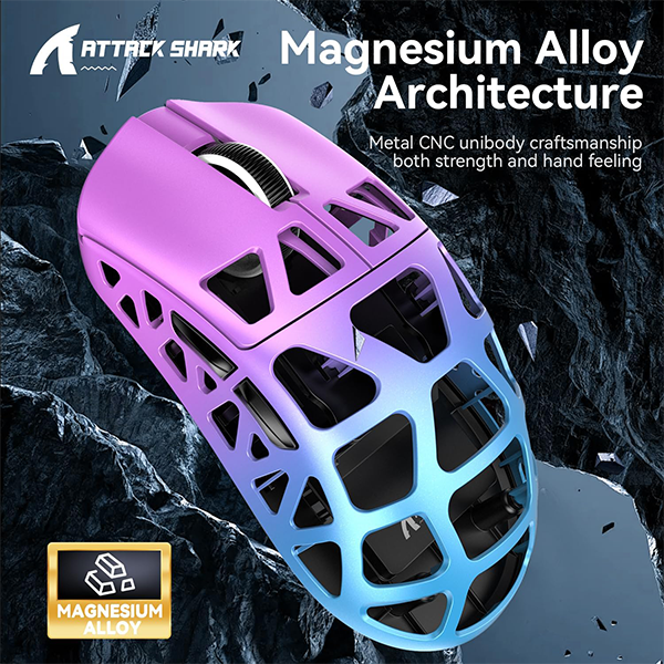 ATTACK SHARK R3 (Purple&Blue) Maroc