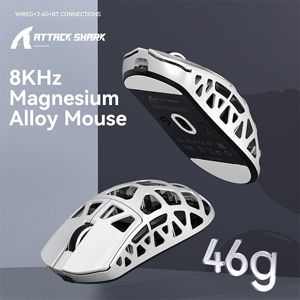 ATTACK SHARK R3 (White) Casa