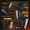 ATTACK SHARK R68 HE Rapid Trigger Keyboard Magnetic Switch (Black) Casablanca