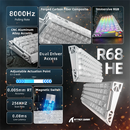 ATTACK SHARK R68 HE Rapid Trigger Keyboard Magnetic Switch (Ice Ninja) Casablanca
