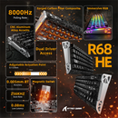 ATTACK SHARK R68 HE Rapid Trigger Keyboard Magnetic Switch (Ink Shade) Casablanca