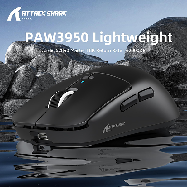 ATTACK SHARK R6 Black Casa