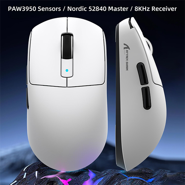 ATTACK SHARK R6 White Casablanca