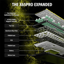 ATTACK SHARK X65 PRO HE Wireless Rapid Trigger Magnetic Switch (Yellow Contours) Maroc