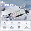 ATTACK SHARK X68MAX HE Magnetic Switch (Star White) Casablanca