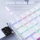 ATTACK SHARK X68MAX HE Magnetic Switch (White Contours) Casa