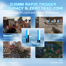 ATTACK SHARK X82 Pro HE Magnetic Switch (White Contours) Maroc