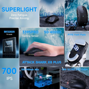 ATTACK SHARK X8PLUS (Black) Casa