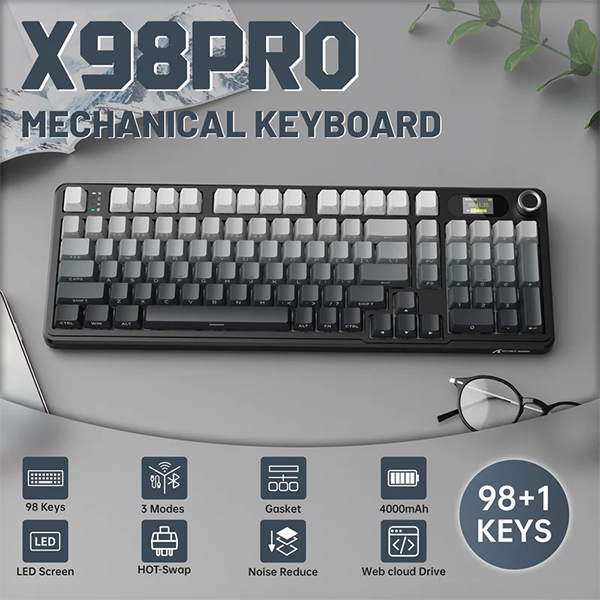 ATTACK SHARK X98Pro Moon night (Blueberry Switch) Casablanca