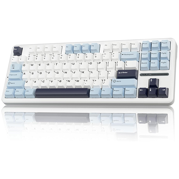AULA F87 PRO Glacier Blue (Graywood V4 Switch) Maroc