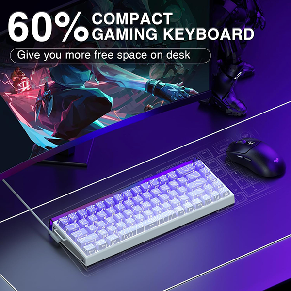 AULA Hero 68 HE Gradient Purple (Dragon King Magnetic Switch) Casa