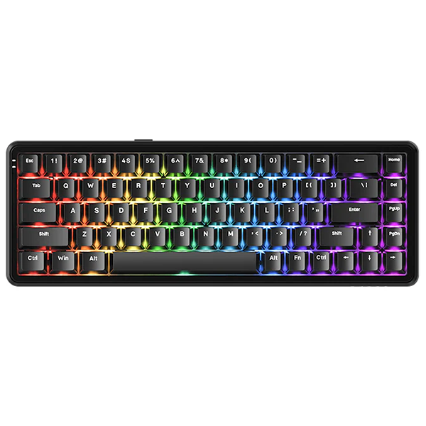 Ajazz ak680 max wireless Black 8+1k Maroc