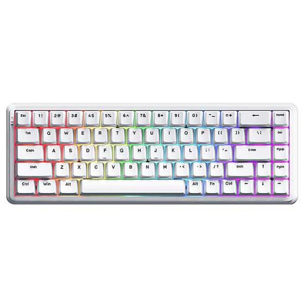 Ajazz ak680 max wireless White 8+1k Maroc