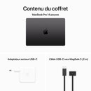 Apple MacBook Pro M3 Pro 14″ Noir sidéral 18Go/512 Go