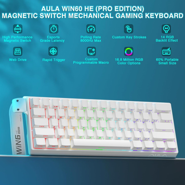 Aula WIN60 HE WHITE (Magnetic Switch) Marrakech