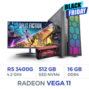 Setup Complet Techspace Ryzen 5 3400G/512 GB SSD/16GB/Radeon Vega11