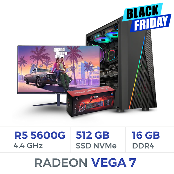 Setup Complet Techspace Ryzen 5 5600G/512 GB SSD/16GB/Radeon Vega7