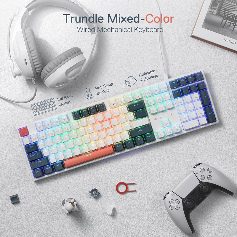 Redragon TRUNDLE K668 Wired RGB (Red Switches) maroc prix