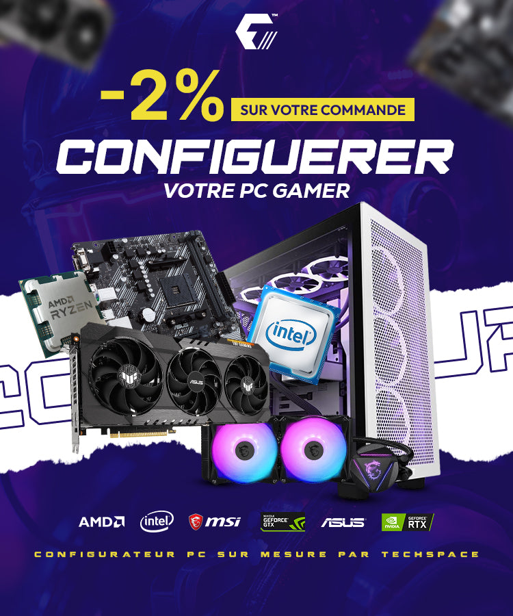 PC Gamer Maroc – PC Gamer Techspace R5 5600 + RTX 3060 Prix Maroc 