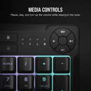 Corsair K55 CORE RGB Noir Casa