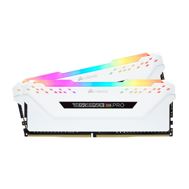 Corsair Vengeance RGB PRO SL Series 32 Go (2 x 16 Go) DDR4 3600 MHz CL18 - Blanc Prix Maroc