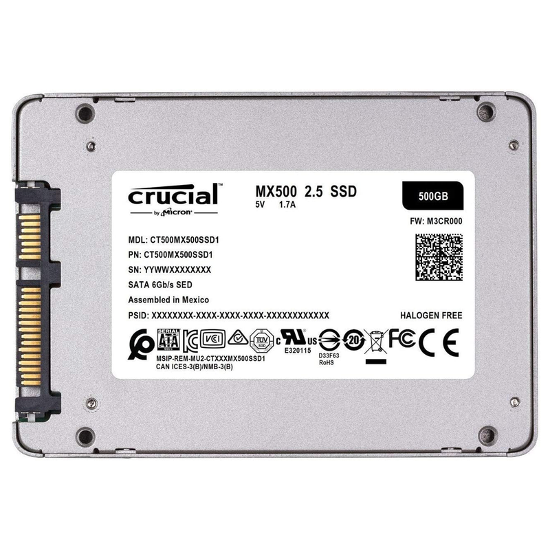 Crucial MX500 2.5" SSD 500GB Casablanca