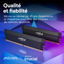 Crucial Pro DDR5 OC 32Go (2 x 16 Go) 6000 MHz CL36 Maroc