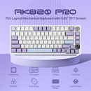 EPOMAKER Ajazz AK820 Pro Purple (Flying Fish Switch) Casablanca