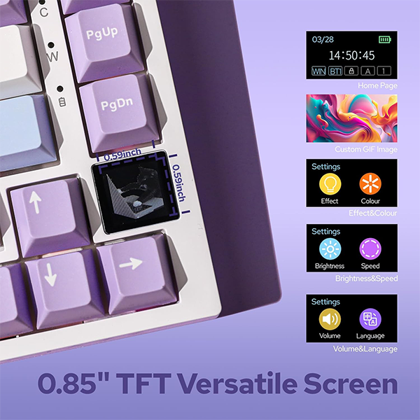 EPOMAKER Ajazz AK820 Pro Purple (Flying Fish Switch) Maroc