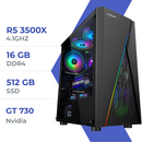 PC Gamer Techspace Ryzen 5 3500X/512GB SSD/16GB/GT 730