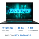 Gigabyte Gaming A16 CVH-I3EE894SD i7-13620H/16GB DDR5/1TB SSD/RTX 5060 8G/16" 165Hz/Freedos Prix Maroc