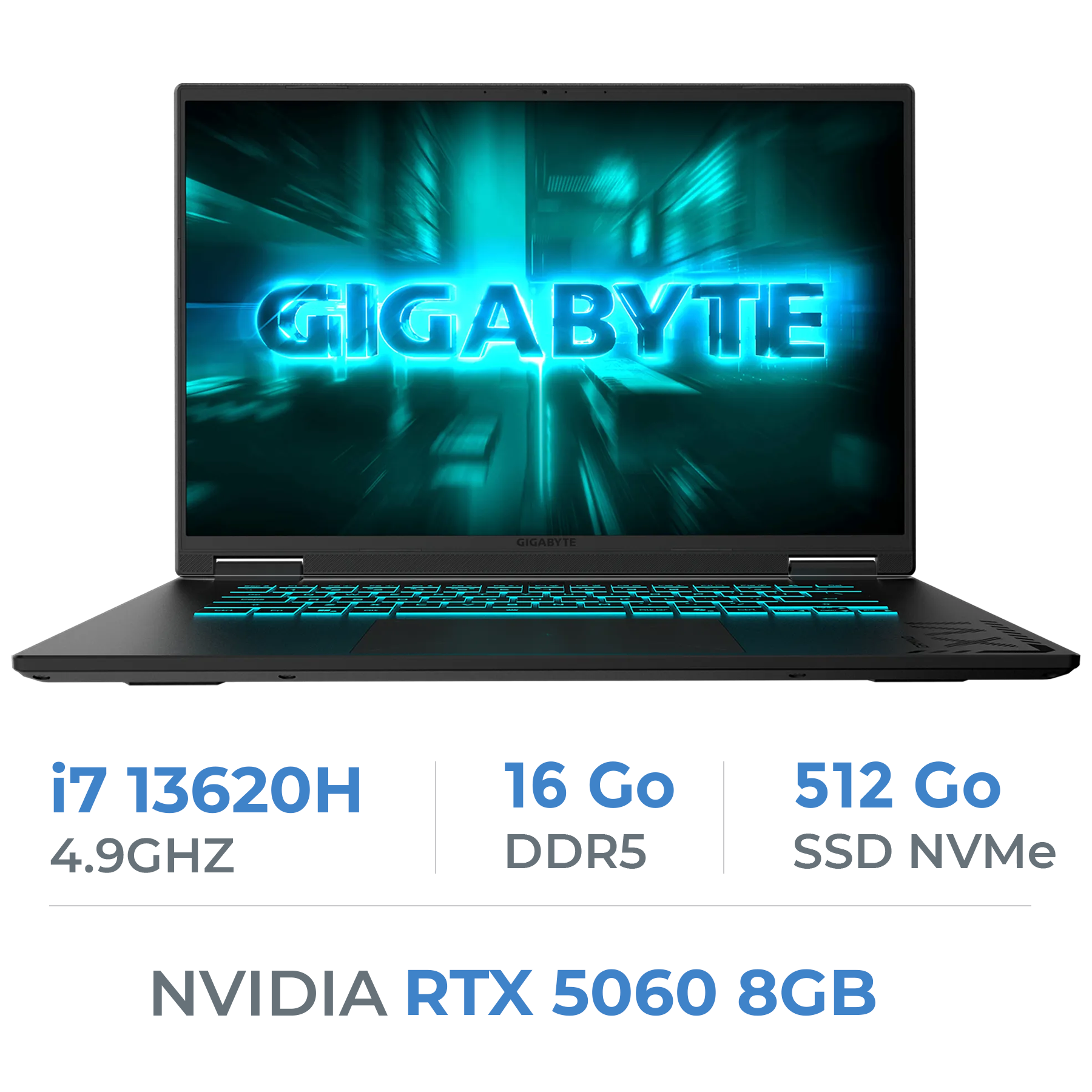 Gigabyte Gaming A16 CVHI3FR894SD i7-13620H/16GB/RTX 5060 - Techspace.ma