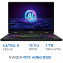 MSI Pulse 16 AI C1VFKG Ultra 9 185H/16GB DDR5/1TB SSD/RTX 4060 8Gb/16" 240Hz Prix Maroc