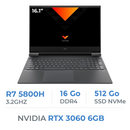 HP VICTUS 16 AMD R7 5800H/16GB/512GB SSD/RTX3060 6GB/16.1'' 144Hz