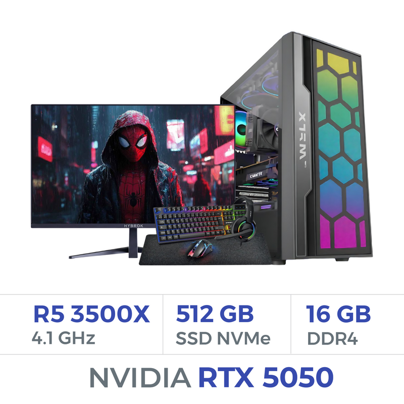 Setup Complet Techspace Ryzen 5 3500X/512 GB SSD/16GB/RTX 5050