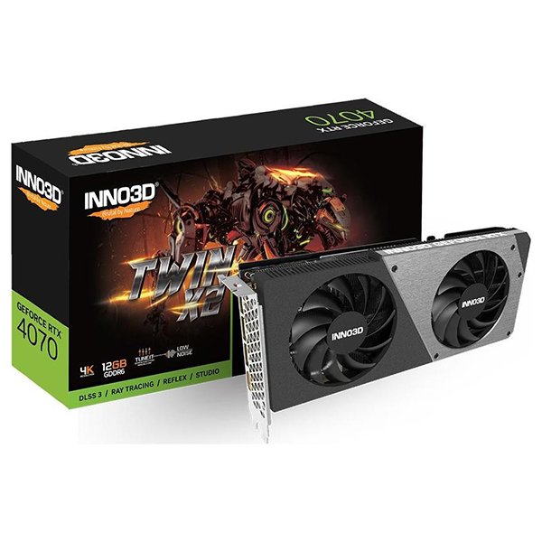 INNO3D GeForce RTX 4070 Twin X2 12GB GDDR6 Prix Maroc