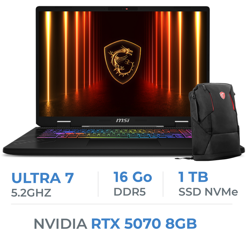 MSI CROSSHAIR 17 HX-AI-D2XWGKG-044MA Maroc